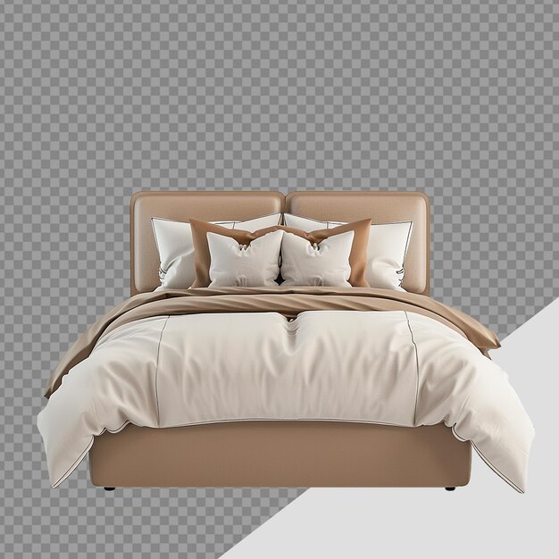 PSD bed png aislado en un fondo transparente