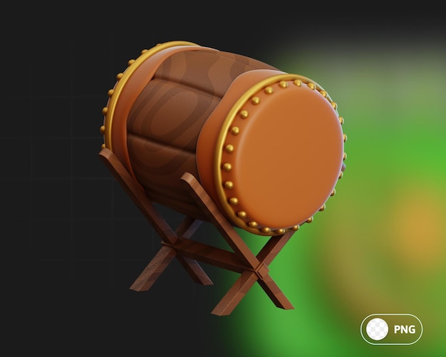 Bedug 3D-Illustration für Web-App-Infografiken usw.