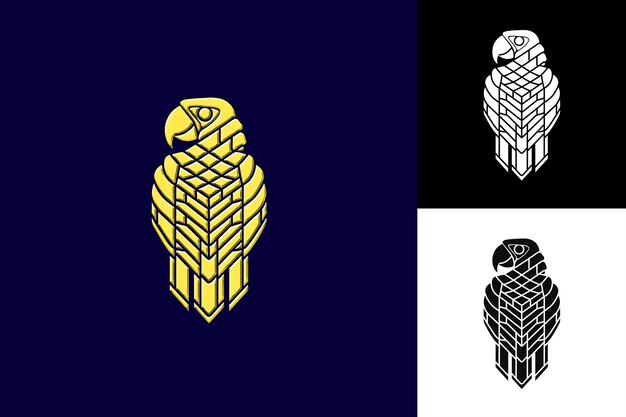Beehive Ginger con forme di piume di macao e semplificato Grap Creative Illustration Vector Design