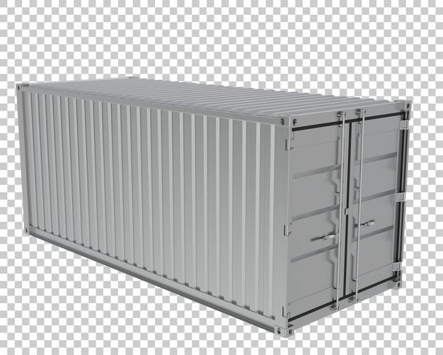 Behälter auf transparentem Hintergrund 3D-Darstellung