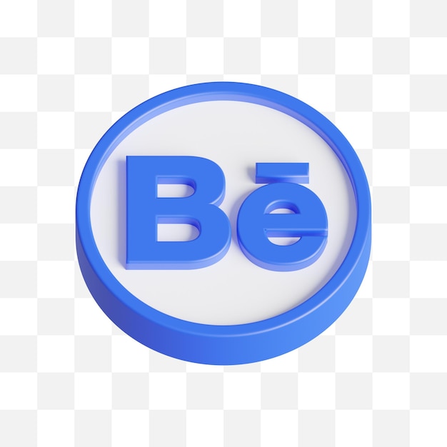 Behance Icône De Médias Sociaux 3d