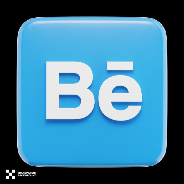 Behance icono de redes sociales 3d