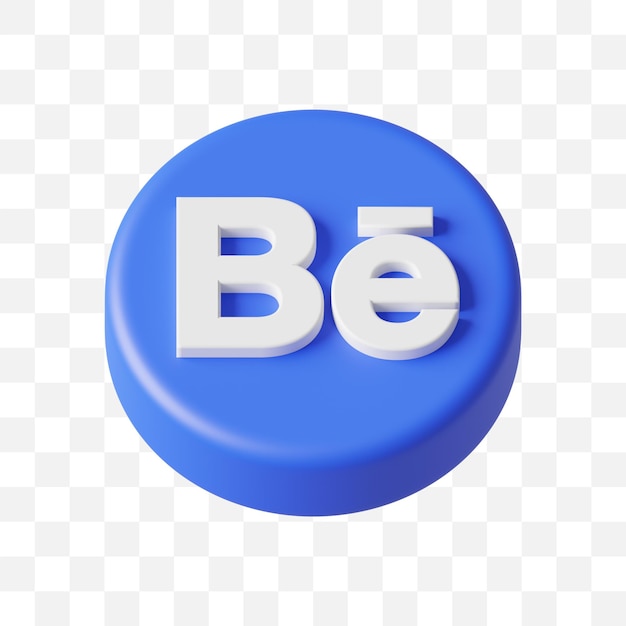 Behance icono de redes sociales 3d