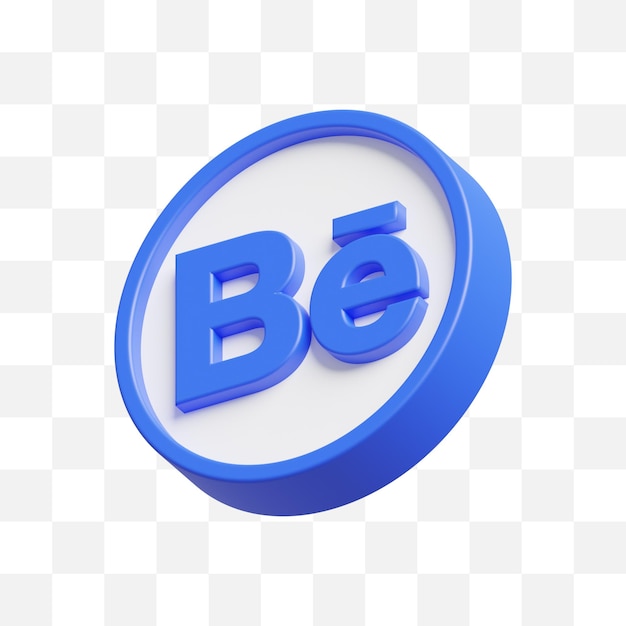 Behance icono de redes sociales 3d