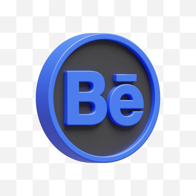 Behance icono de redes sociales 3d