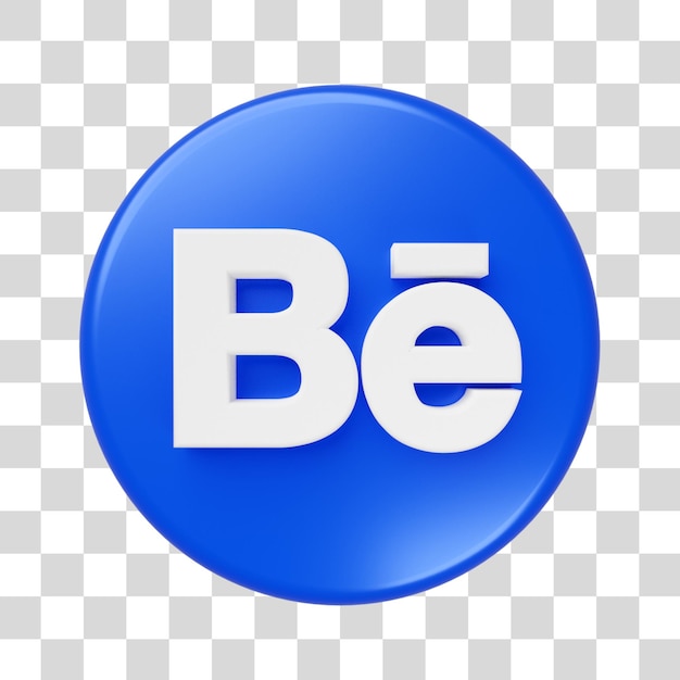 Behance icono de redes sociales 3d