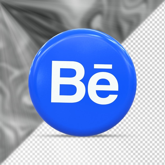 Behance Logo lucido colorato e social media Icon Design