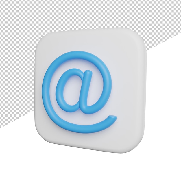 PSD bei sign account seitenansicht 3d-rendering-icon-darstellung auf transparentem hintergrund