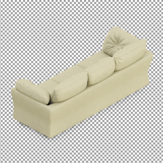 Beige isometrische Couch