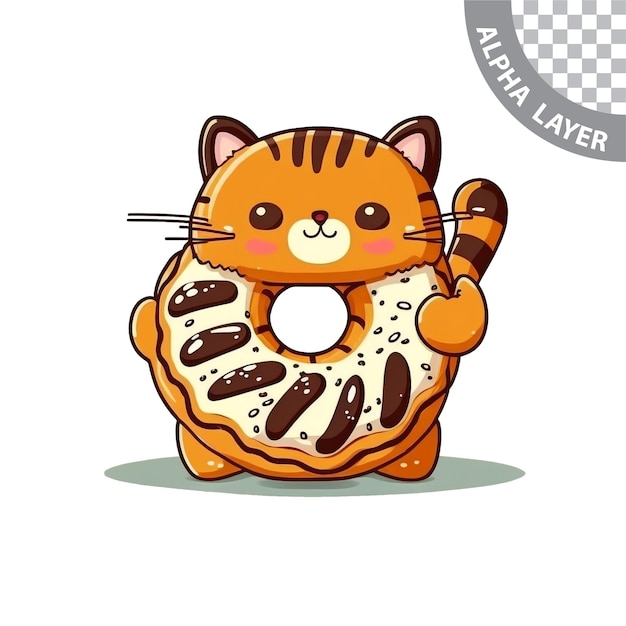 Beignet Chat Kawaii