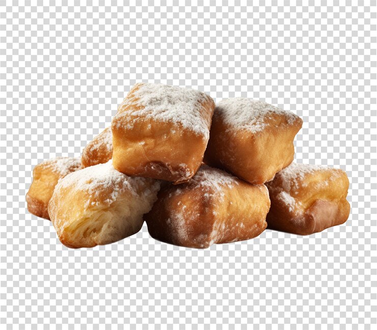 PSD beignets auf durchsichtigem hintergrund
