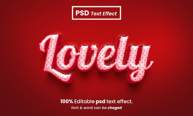 Bel Effet De Texte Psd Modifiable En 3d Premium