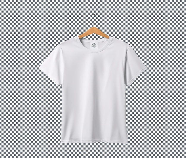 Bela camisa de maquete de cor branca isolada em fundo transparente