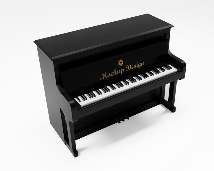PSD bela maquete de piano