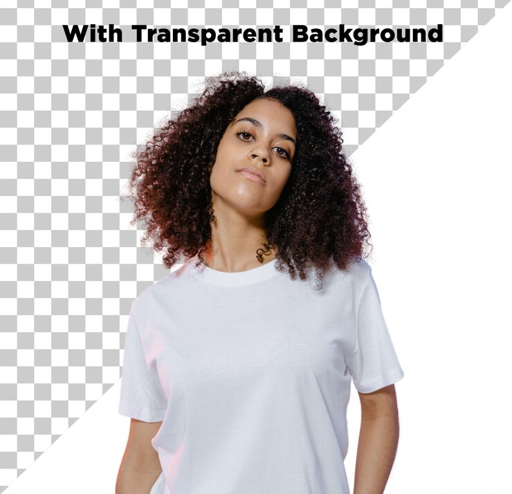 PSD bela modelo feminina em camisa branca png psd isolada em fundo transparente