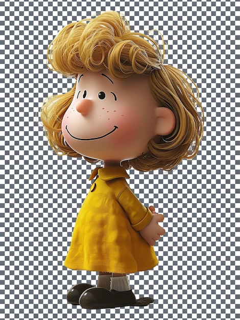 PSD bela sally brown isolada em fundo transparente