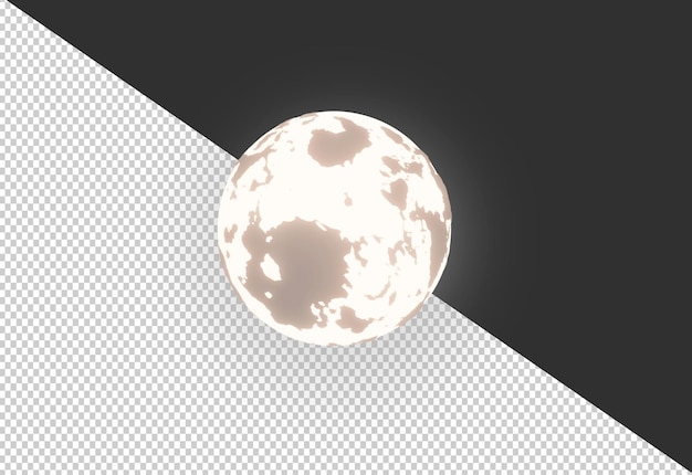 Beleuchteter Vollmond