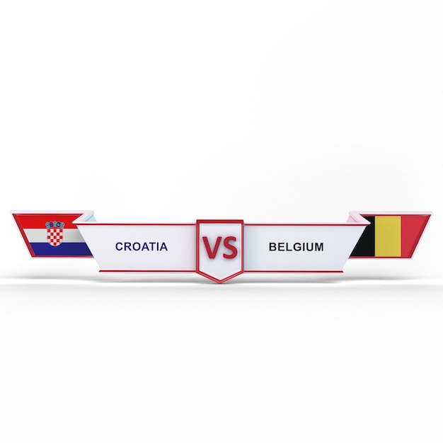 Belgien VS Kroatien WM-Spiel