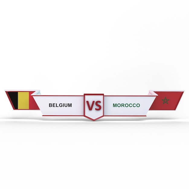 Belgien VS Marokko WM-Spiel