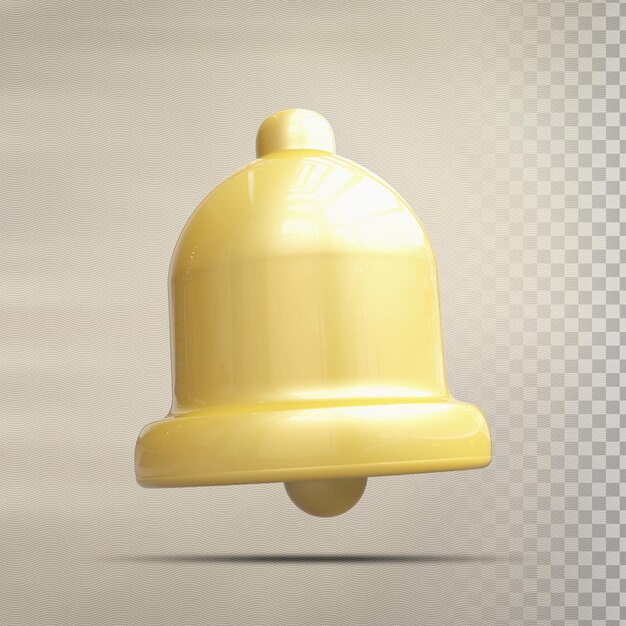 Bell gold 3d render