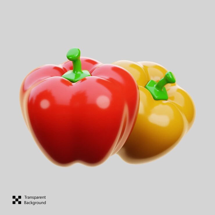 PSD bell pepper 3d icon