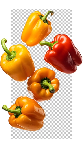 PSD bell peppers cut out psd