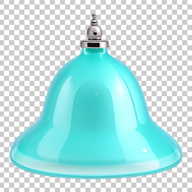 Bella campana 3D lucida isolata su uno sfondo trasparente