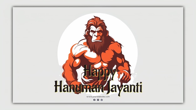 Bella felice Hanuman Jayanti festa indiana