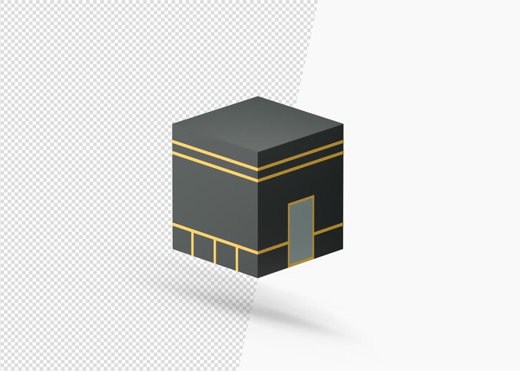 PSD bella khana kaaba 3d render design