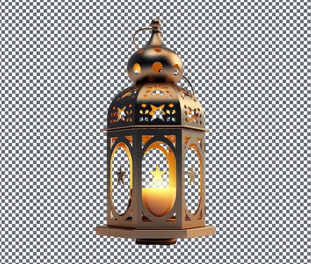 Bella lanterna del Ramadan isolata su uno sfondo trasparente