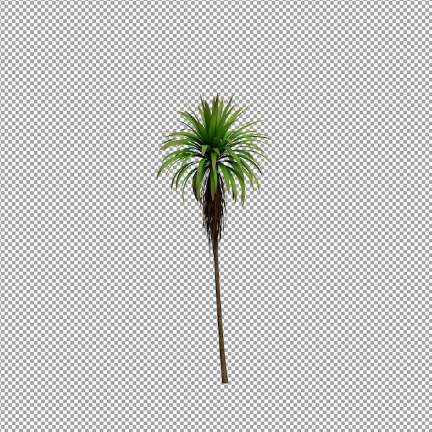 Bella pianta isolata in rendering 3D