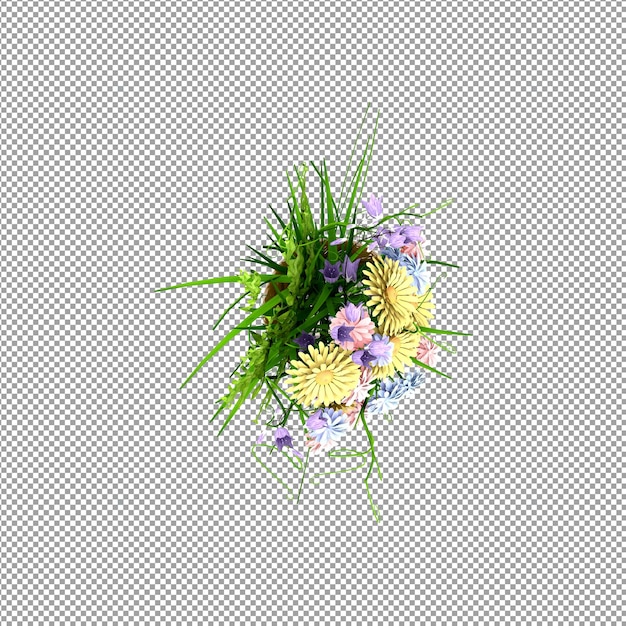 Bella pianta isolata in rendering 3D