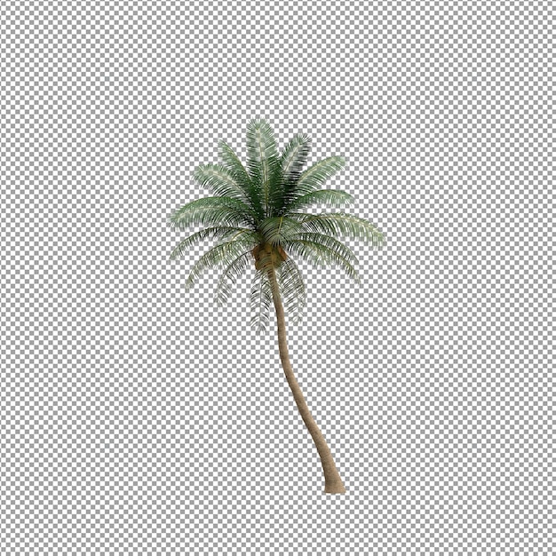 Bella pianta isolata in rendering 3D