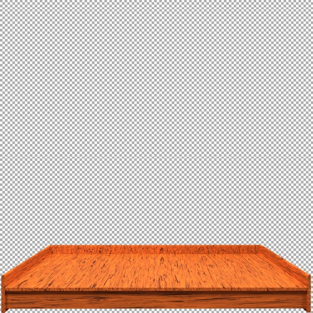 Bella tavola di legno rendering 3d per il design