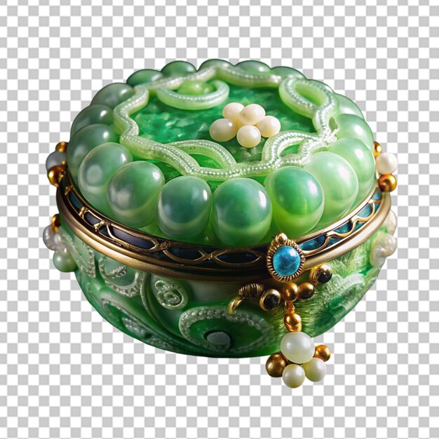 PSD une belle boîte à bijoux en jadeite