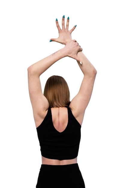 Belle danseuse faisant une chorégraphie