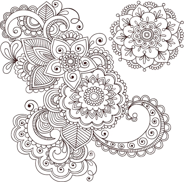 Belle illustration de fleurs pour le fond