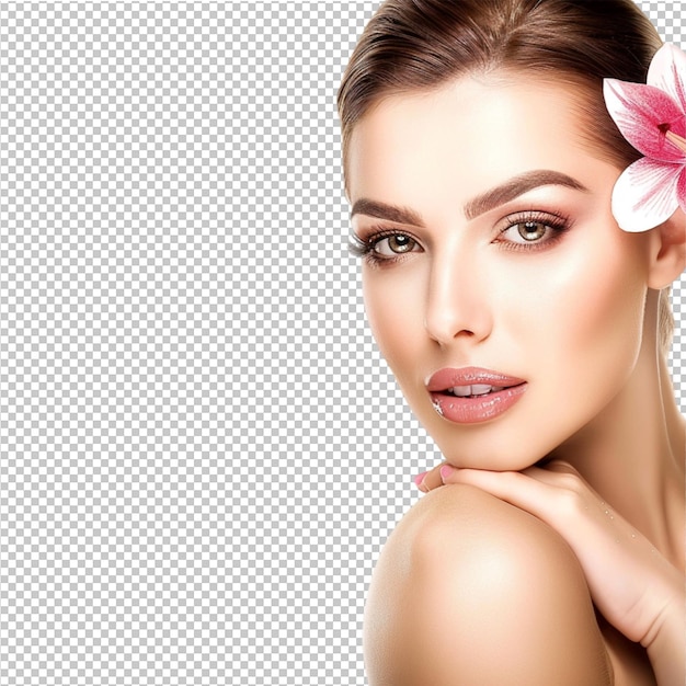 Belle jeune femme spa et soins de la peau