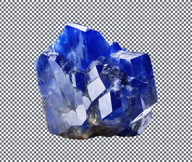 PSD belle pierre précieuse lapis-lazuli isolée sur fond transparent