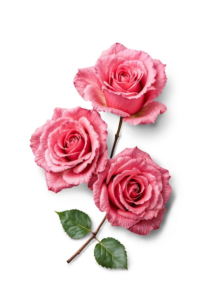 Une belle rose dans le studio.