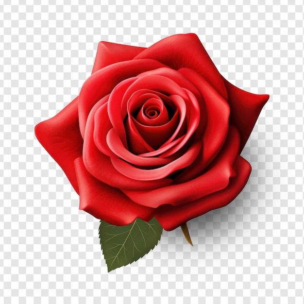 Une Belle Rose Sur Fond Transparent Psd