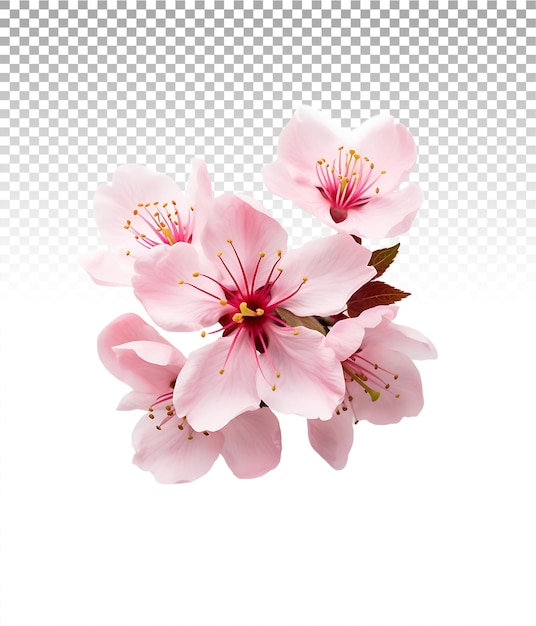 La belleza del corte claro de la flor de cerezo png