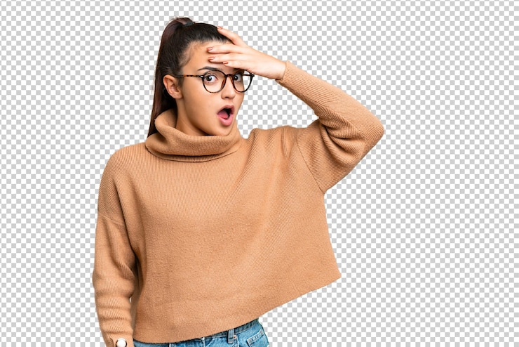 PSD la belleza joven sobre el fondo de la llave de croma aislada