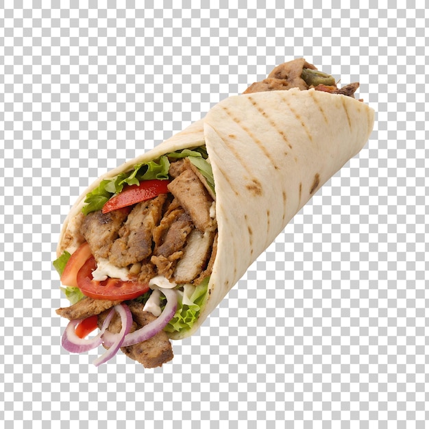 Bellissimi burritos su uno sfondo trasparente