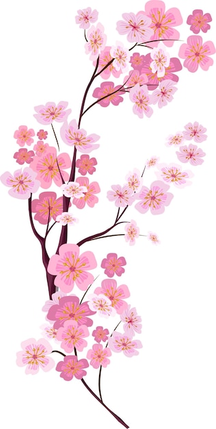 bellissimi fiori di sakura realistici