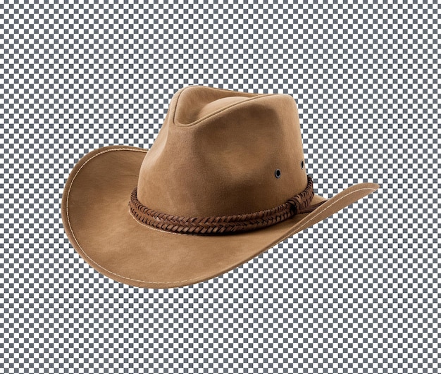 Bellissimo cappello occidentale isolato su uno sfondo trasparente