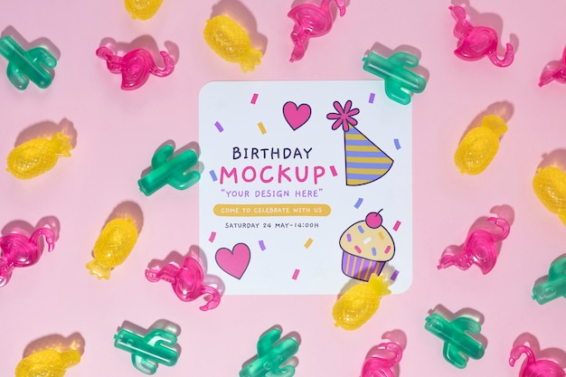 Bellissimo modello di invito di compleanno