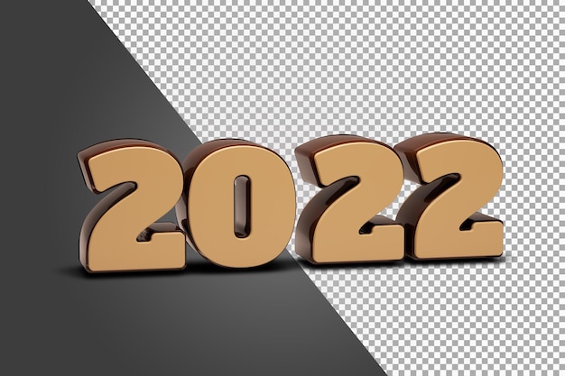 bellissimo rendering 3d 2022 isolato
