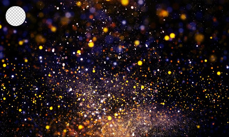 PSD bellissimo sfondo bokeh glitter trasparenza