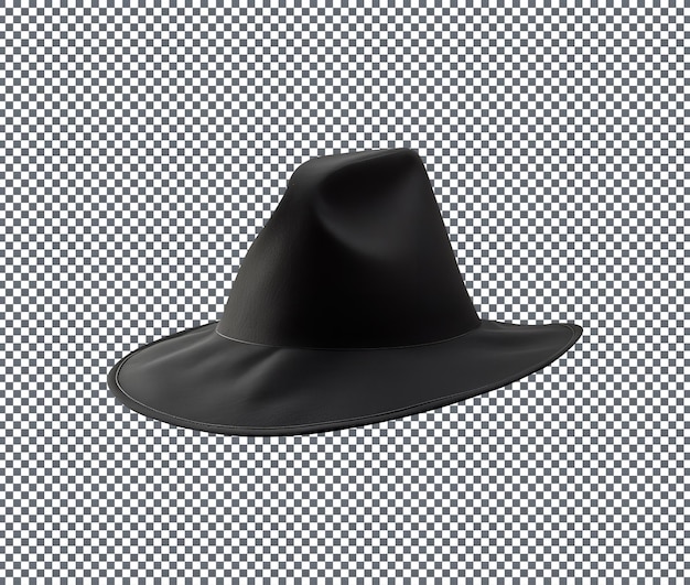 PSD belo chapéu de bruxa de halloween isolado em fundo transparente